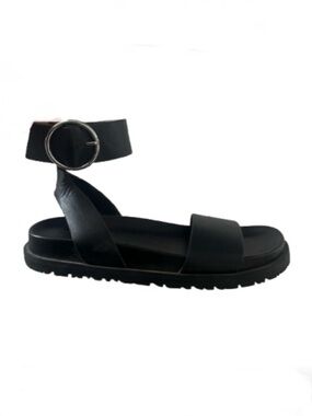ZARA Black Ankle-Strap Platform Sandal